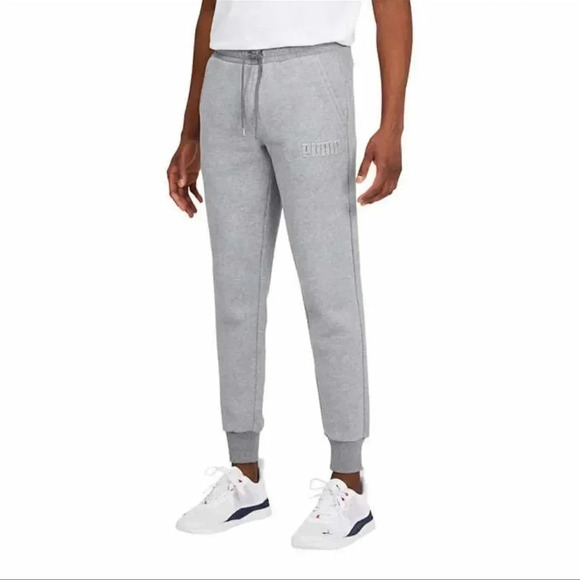 PUMA Men's Fleece Jogger Sweatpants X-Large Gray - Picture 5 of 8